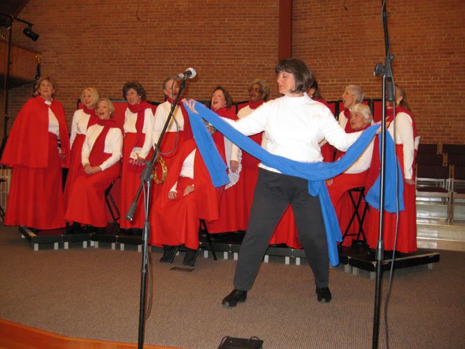 Karen Pruitt of Vienna dances to "Hanukkah’s Child."