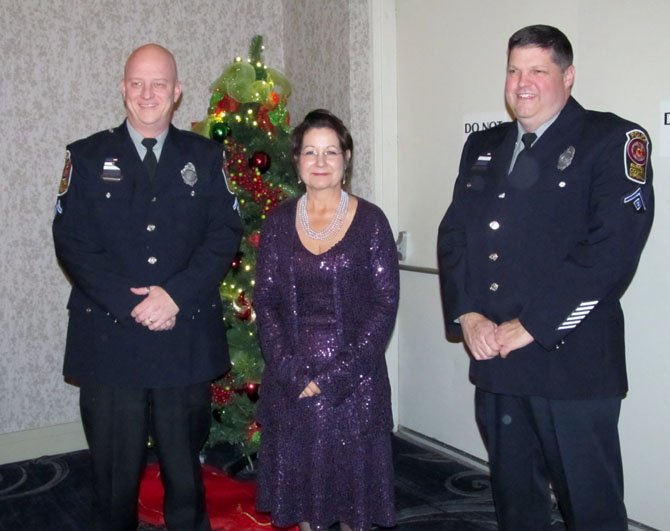 Master Police Officer Greg Kottemann, Leah Lamba-Skidmore, and Master Police Officer Jim Reid were recognized for public service and citizenship at the 58th Annual Lee District Association of Civic Organizations Banquet on Dec. 11.