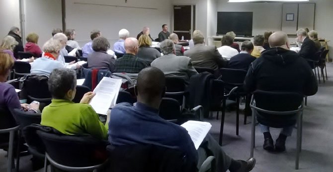 Many supporters and opponents to Residential Studio Units in Fairfax County attended the Planning Commission RSU Committee’s planning session on Jan. 6.