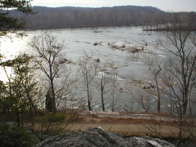 The Potomac River at Blockhouse Point, about three miles upstream from the Potomac Water Filtration plant on River Road in Potomac which provides water for millions of residents in the Washington D.C. metropolitan area.