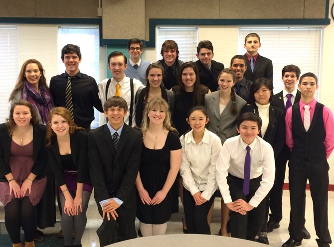 Chantilly High’s Speech Team captured the district title last week for its second consecutive year.  