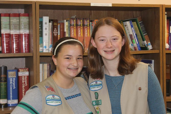 Girl Scouts Emma Henderson and Rylie Smedley, both Fairfax County residents, have spent countless weekends raising money for their trip to Europe. 
