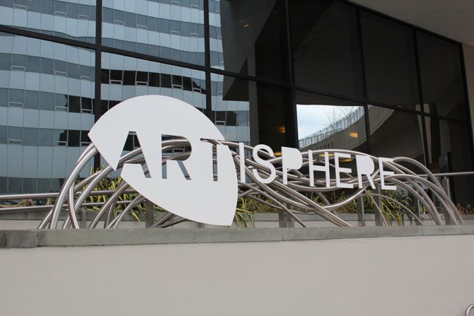 Artisphere is located at 1101 Wilson Boulevard in Rosslyn, and is accessible via foot, car or metro.