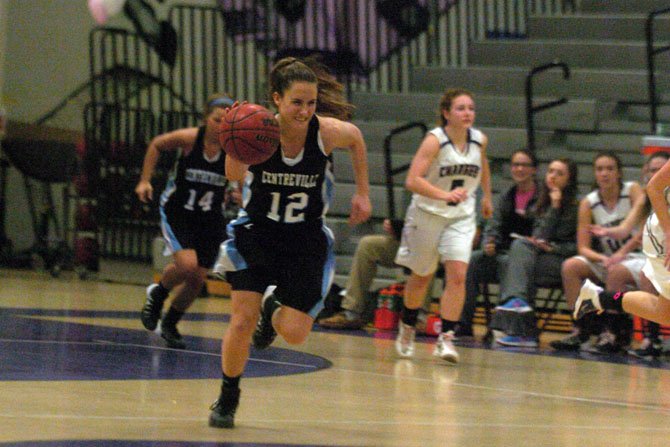 Centreville guard Jenna Green scored 20 points during Tuesday’s victory over Chantilly.