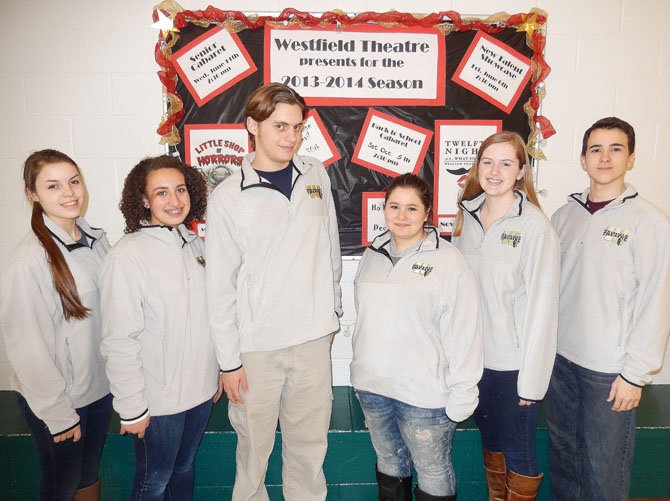 From left are Westfield student directors Catherine Crossett, Gabby Moses, Colin Edner, Hanna Soudah, Morgan Perigard and Julian Sanchez. (Not pictured, Zack Walsh).