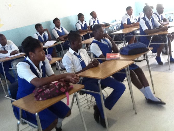 Students at the Double Harvest School in Haiti.