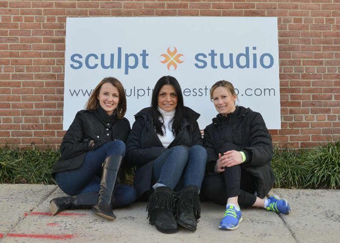 The three owners of Sculpt Pilates Studio: Danielle Tate, Mary Farber and Ginine Beyer.