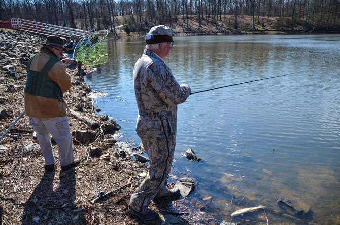 Fishermen are invited to come catch their six fish daily limit at Lake Fairfax Park in Reston.
