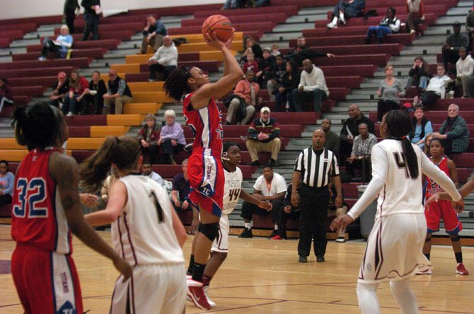 T.C. Williams junior Grace Peterson scored a team-high 17 points against Stonewall Jackson in the 6A North region quarterfinals on Tuesday.