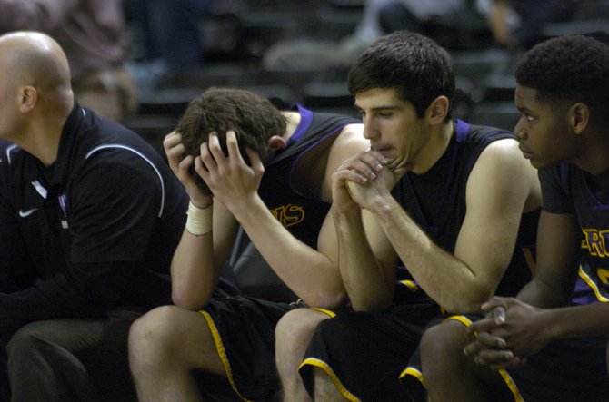 The Lake Braddock boys' basketball team lost to Colonial Forge in the 6A state semifinals on Friday night at VCU's Siegel Center in Richmond.