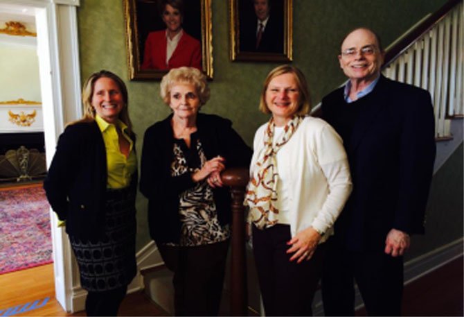 HBC Realty Group/Keller Williams Realty and specifically Karen and Andy Briscoe, Lizzie Conroy, Bill Detty and Molly Hockman supported the event. Pictured: Lizzie Conroy, Carolyn Miller, Karen Briscoe and Bill Detty.
