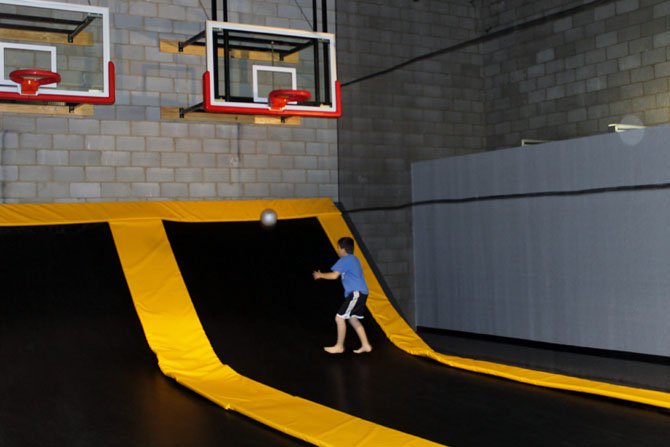 Dylan of Lorton enjoys some time on a trampoline at Flight Trampoline Park in Springfield.
