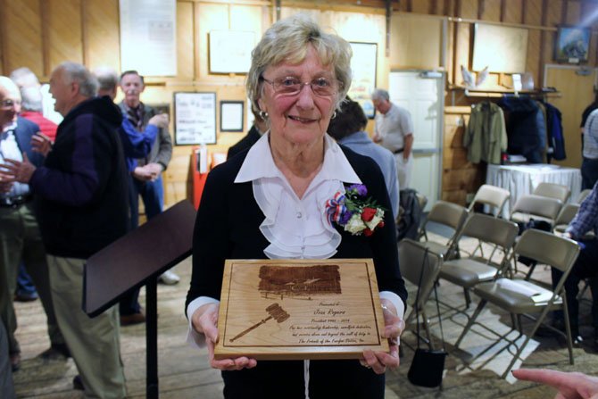 Joan Rogers has served as president of Friends of Fairfax Station for 19 years, and has contributed to the success of the organization.
