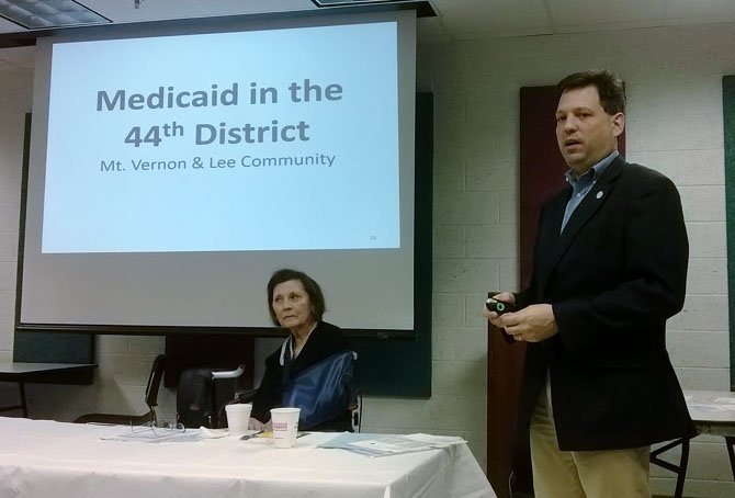 State Sen. Toddy Puller and Del. Scott Surovell hosted a town hall on Medicaid expansion at the Mount Vernon Government Center on March 22. 
