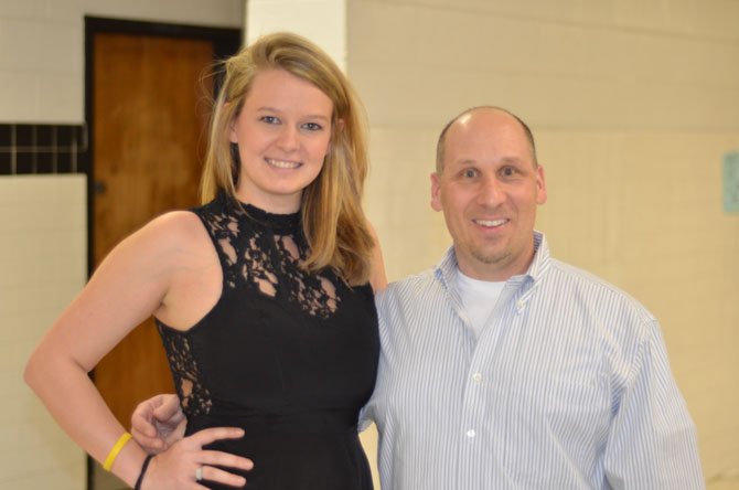 Herndon High Marketing Department chair David Petruzzi and Maggie Russell helped coordinate the 2014 Herndon High Fashion show held in March.