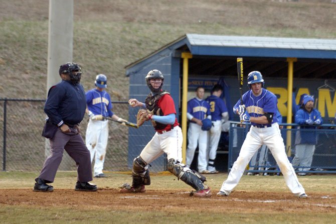 Junior catcher Mitch Blackstone is in his third season as a starter for the Marshall baseball team.