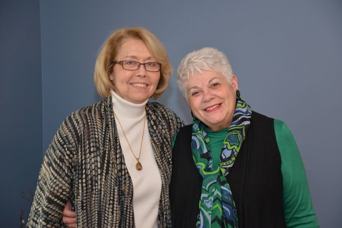 From left - Mary Jo Smrekar and Sue Ries Lamb have been sharing a journey of spirituality and community, exploring and learning about themselves and helping other women find and express their own voices throughout their 40-year plus friendship.