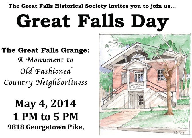 A flyer announcing The Great Falls Day.