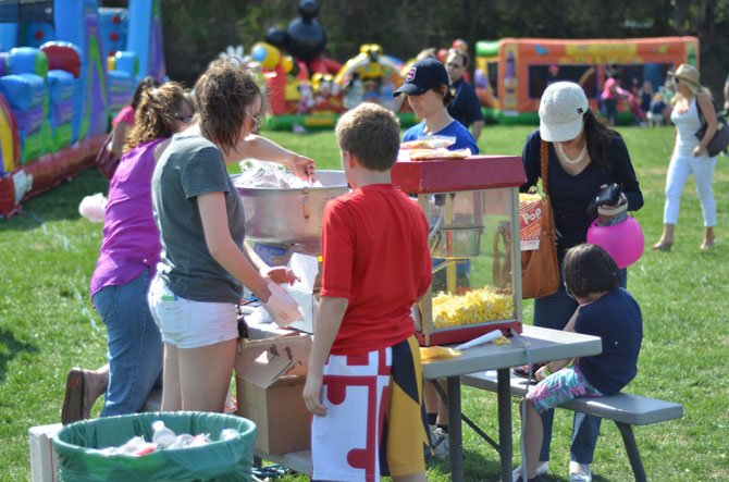 Participants in the Sunday’s Great Falls Spring Festival at the Village Green had the opportunity to enjoy good weather and refreshments.