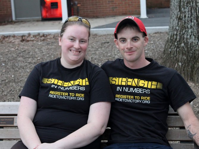  Lorton residents Kim and James Reno, graduates of West Springfield High School, hope to raise $5,000 dollars each for the Ride to Conquer Cancer in September.