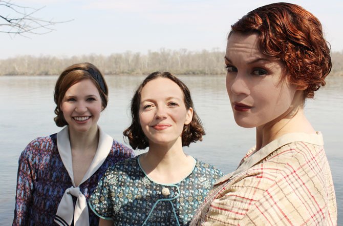 From left --Maggie Erwin, Tia Shearer and Carolyn Kashner in Hub Theatre’s "Failure: A Love Story."