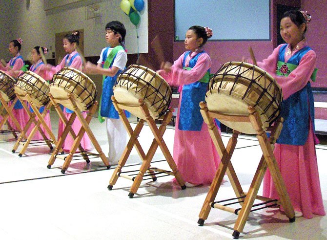 These Korean children did precision drumming during last year’s celebration.
