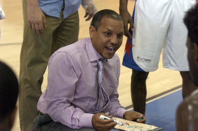 Wakefield boys’ basketball coach Tony Bentley coached the South team during the North-South all-star game at the Capital Classic on April 26 at T.C. Williams High School.