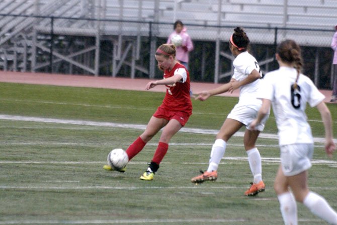 McLean senior Maire Shine assisted the game-tying goal in the 53rd minute and scored the game-winner in overtime against Madison on April 28.