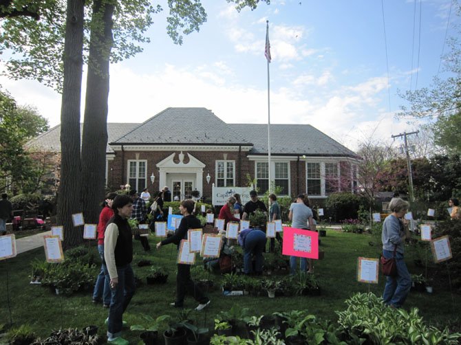 Visitors stop by the 30th Annual Hospice Plant Sale on May 3 at the Halquist Memorial Inpatient Center.