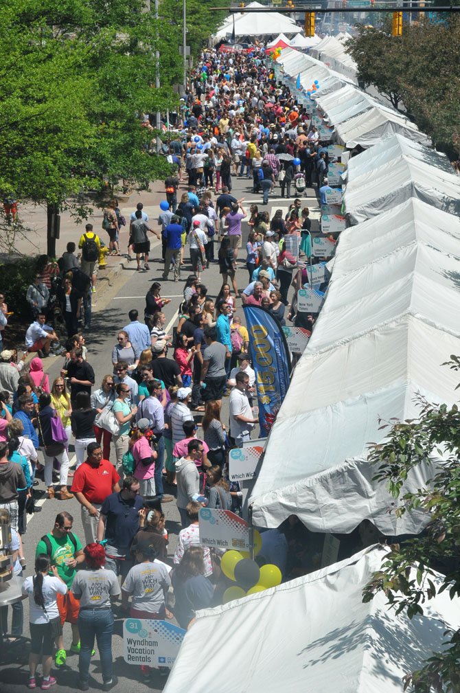 Thousands of visitors and residents enjoyed the annual Taste of Arlington in Ballston on Sunday afternoon, May 18.