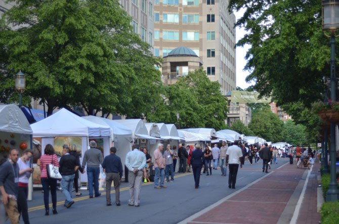 The streets of Reston Town Center were full of visitors seeing the booths displaying the crafts and works of artists from May 16 to May 18. 
