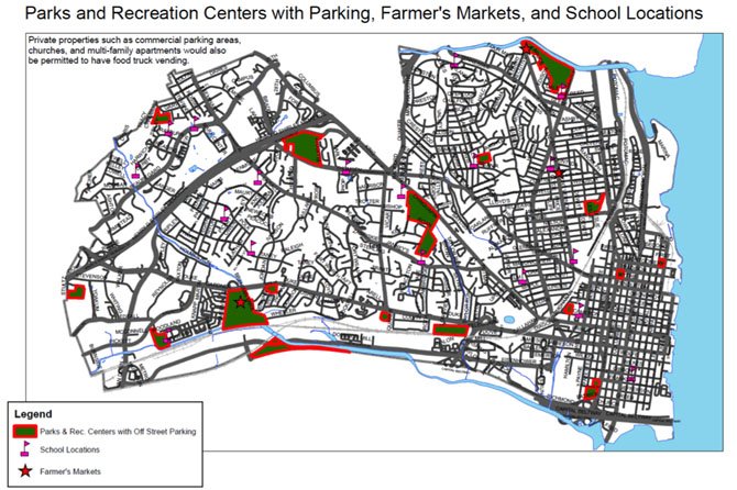 Starting this summer, food trucks will be allowed at city parks and schools.
