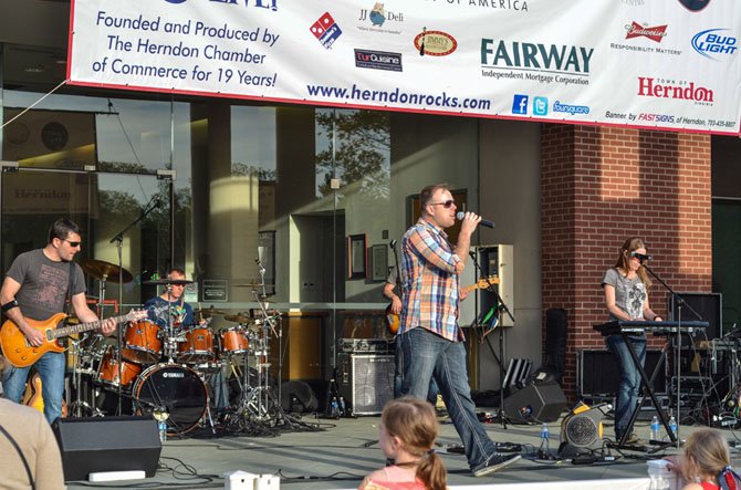 The free Friday Night Live concerts held on Fridays at the Herndon Town Green are a popular outdoor evening event. The band Gonzo's Nose will return to preform at a Herndon Friday Night Live Concert.
