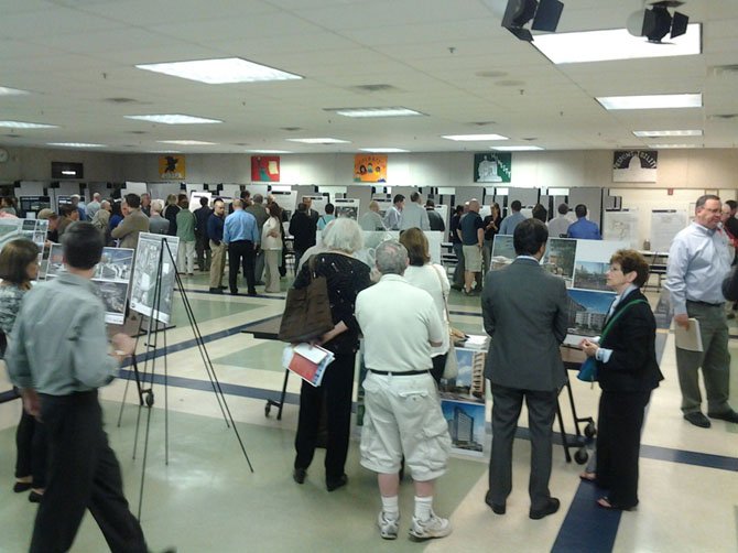 Dozens of community members went to the Tysons Corner open house at Spring Hill Elementary last week.
