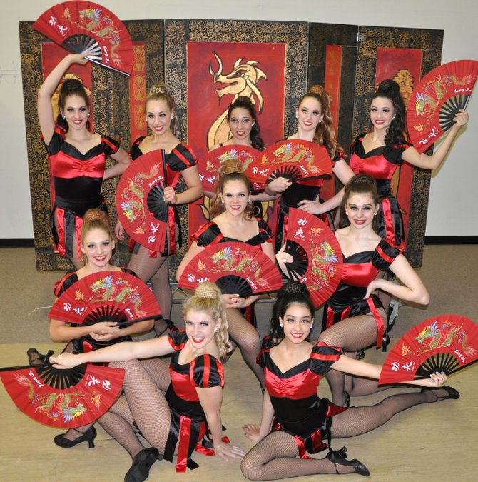 A visit to China: (Back row, from left) are Logan Floyd, Emma Konnick, Mikaela Vasconez, Sara Avery, Alia Artieda; (middle, from left) Renee Griese, Claire Griese, Jenna Frisby; (front row, from left) Jessy Dawson and Mariana Artieda.