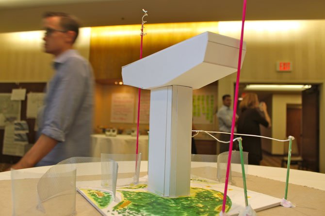 One of the Metro station ideas presented during a Tysons Corner Metro design workshop June 4.