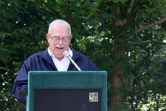Rep. Gerry Connolly (D-11) speaks in Lorton at an event on June 7. The Fairfax County Board of Supervisors voted last year to rename the trail after Connolly.