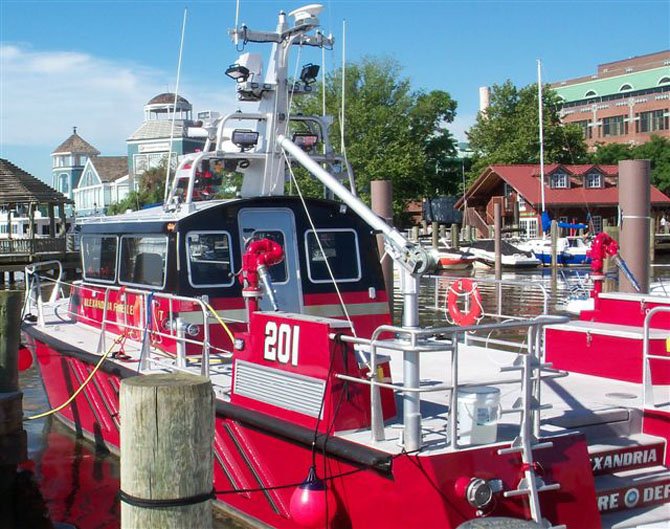 Fireboat Relief berthed but ready for duty.