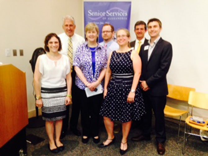 Front row, from left, are: Dr. Alexis Malkin, Mary Lee Anderson, Kym Robertson and Josh Dunning. Back row are David Baker, Kevin Osborne and Jim Lindsay.
