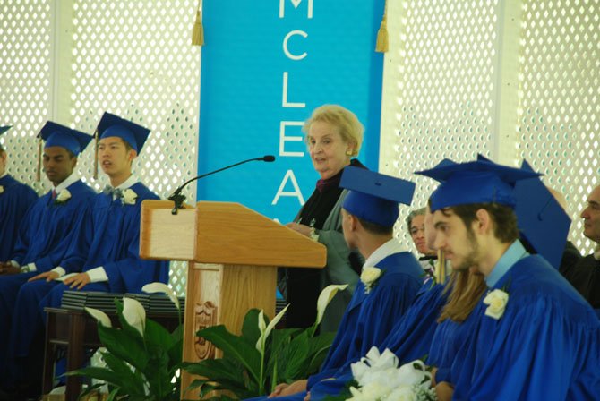 Madeline Albright speaks to the McLean School Class of 2014.
