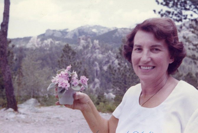 Rose Behnke at Sylvan Lake Lodge in 1962 