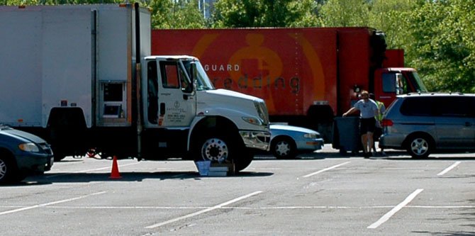 Four mobile shredding trucks were on hand to safely dispose of members’ discarded materials.