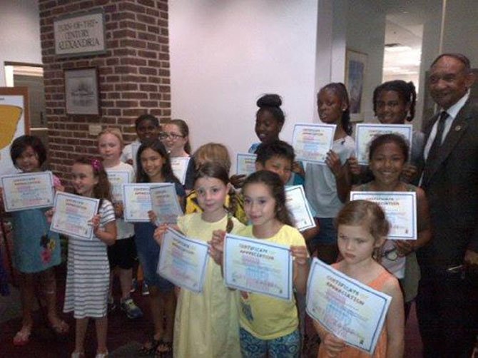 Young artists were honored at an awards and appreciation reception at City Hall on June 19.
