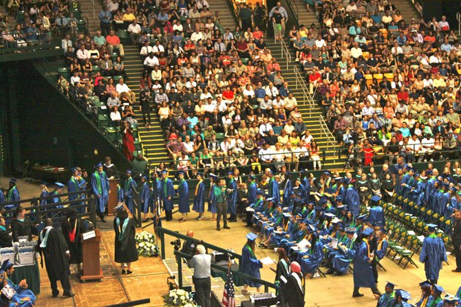 On Wednesday, June 18, 576 students graduated from South Lakes High School in the Patriot Center.