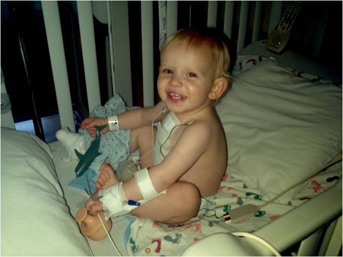 Noah Smith underwent his second open heart surgery when he was only 18 months old. He is now 4 years old and will not need surgery again until he is 19 or 20.
