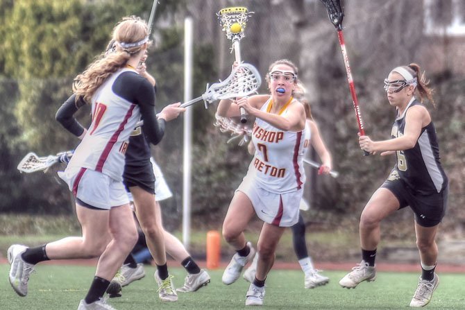 Former Bishop Ireton lacrosse player Kendall Cunningham is seen during her junior year in 2013.