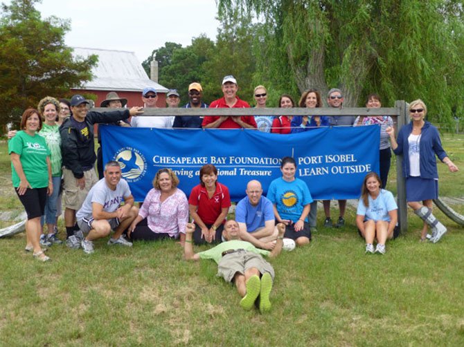 Participants of the Chesapeake Bay Foundation’s environmental immersion class at Port Isobel in the Chesapeake Bay included 24 principals from Fairfax County.