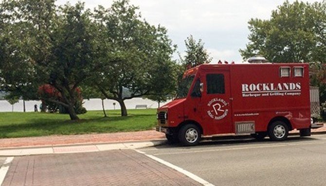 The Rocklands barbecue truck was issued a $100 citation after illegally vending at Founders Park.  
