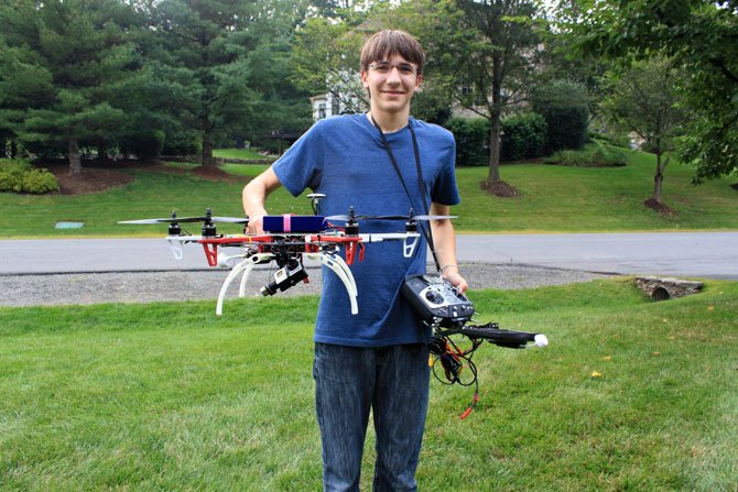 Arthur Tisseront, 16, stresses safety with drones.