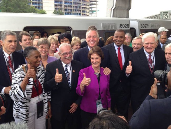 Thumbs up for Silver Line: The long-awaited opening of the WMATA Silver Line, which connects the Reston and the Tysons areas of the county to the Metrorail system. 